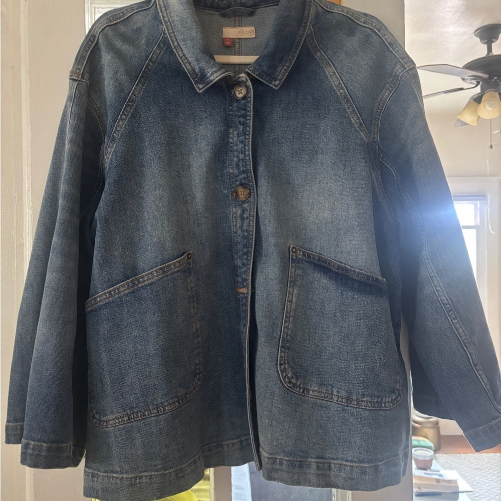 Pilcro Blue Jean Jacket Chore Coat